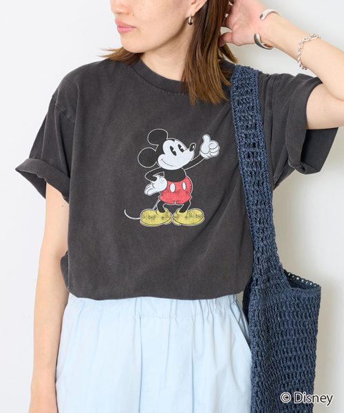 +81BRANCA(ハチイチブランカ)の「+81BRANCA/ハチイチブランカ SLOBE別注 ミッキー Tシャツ1(Tシャツ/カットソー・レディース・ホワイト/ブラック系その他・FREE)」の12枚目の写真
