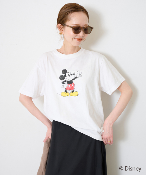 +81BRANCA(ハチイチブランカ)の「+81BRANCA/ハチイチブランカ SLOBE別注 ミッキー Tシャツ1(Tシャツ/カットソー・レディース・ホワイト/ブラック系その他・FREE)」の11枚目の写真