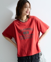 【適ON】汗染み防止ボックスロゴTシャツ