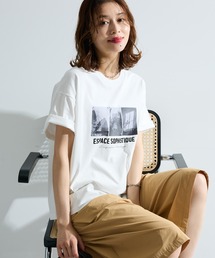 【適ON】汗染み防止ボックスロゴTシャツ