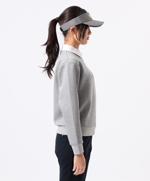BEAMS GOLF(ビームスゴルフ)の「ORANGE LABEL / 襟付き プルオーバー スウェット(スウェット・レディース・ネイビー/グレー・LARGE/MEDIUM/SMALL)」の7枚目の写真