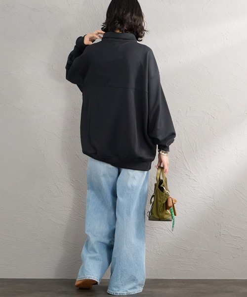 Columbia（コロンビア）の「【WEB先行予約】[Columbia/コロンビア] FLEMING BAY ハーフジップスウェット(WEB限定)（スウェット・レディース・ブラック/オフホワイト・L/M）」の13枚目の写真