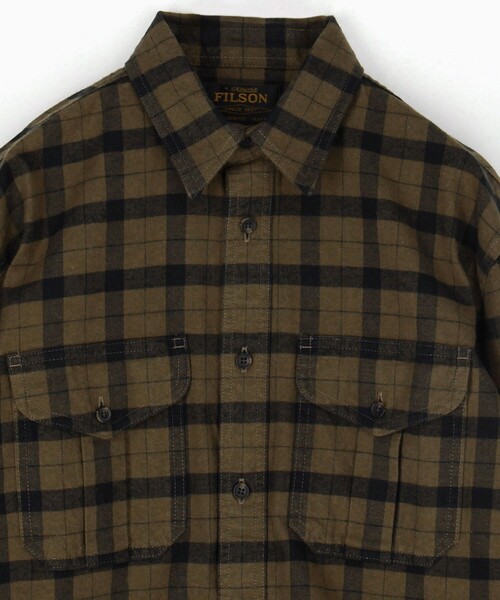 FILSON(フィルソン)の「FILSON/フィルソン Alaskan Guide Shirt/アラスカン ガイド シャツ(シャツ/ブラウス・メンズ・オリーブ/ブラック/レッド/グレー・X-SMALL/X-LARGE/LARGE/MEDIUM/SMALL)」の6枚目の写真