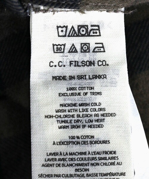 FILSON(フィルソン)の「FILSON/フィルソン Alaskan Guide Shirt/アラスカン ガイド シャツ(シャツ/ブラウス・メンズ・オリーブ/ブラック/レッド/グレー・X-SMALL/X-LARGE/LARGE/MEDIUM/SMALL)」の10枚目の写真