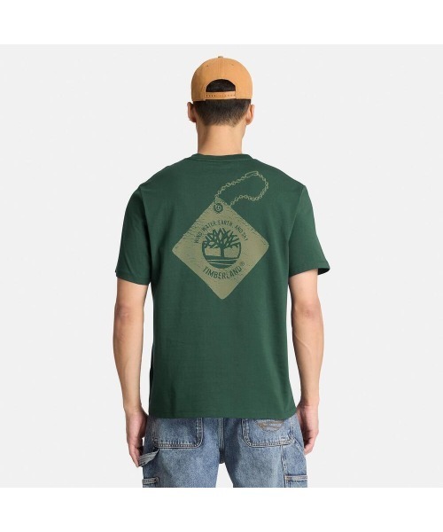 Timberland(ティンバーランド)の「半袖 バック グラフィック Tシャツ メンズ(Tシャツ/カットソー・メンズ・ダークグリーン・LARGE/MEDIUM/X-LARGE/XX-LARGE)」の3枚目の写真