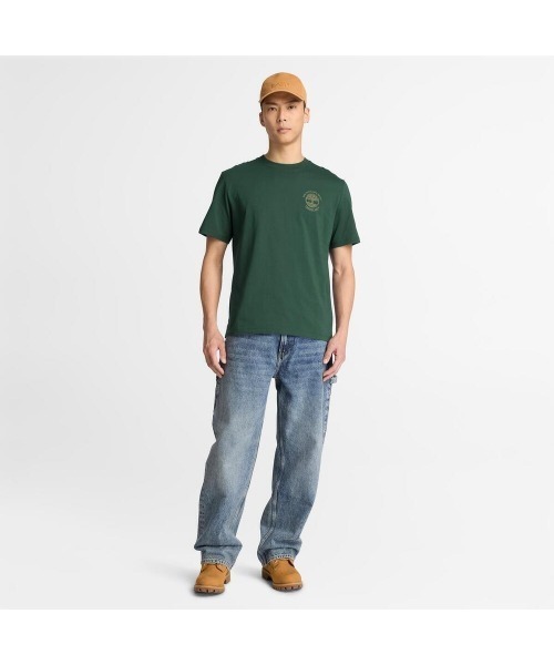 Timberland(ティンバーランド)の「半袖 バック グラフィック Tシャツ メンズ(Tシャツ/カットソー・メンズ・ダークグリーン・LARGE/MEDIUM/X-LARGE/XX-LARGE)」の2枚目の写真