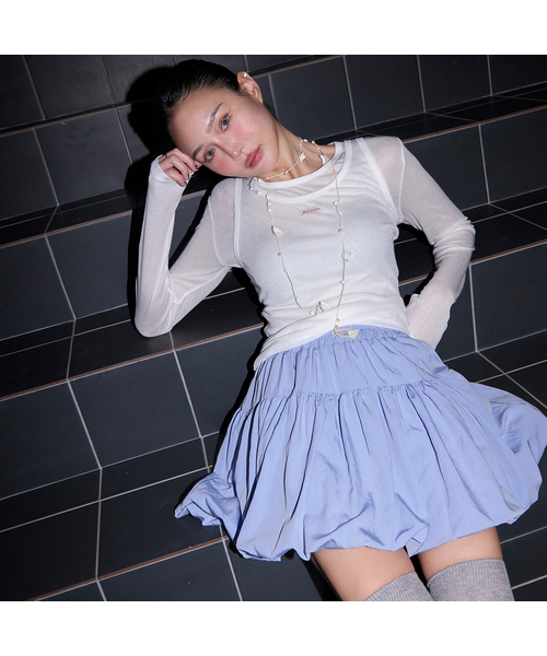 MORVE13(モルブ13)の「オールデイテンセルスリーブレス(ミント)(Tシャツ/カットソー・レディース・アイボリー/ミント/ライトグレー/レッド/バイオレット/ブラック/ネイビー/バーガンディー・FREE)」の1枚目の写真