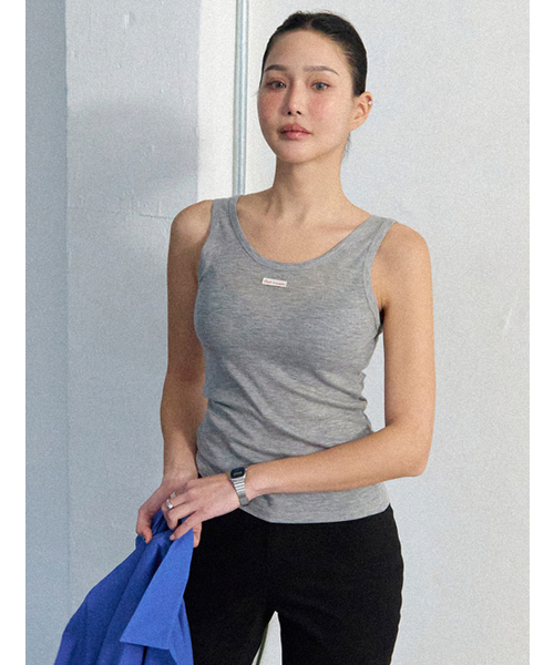 MORVE13(モルブ13)の「オールデイテンセルスリーブレス(ミント)(Tシャツ/カットソー・レディース・アイボリー/ミント/ライトグレー/レッド/バイオレット/ブラック/ネイビー/バーガンディー・FREE)」の11枚目の写真