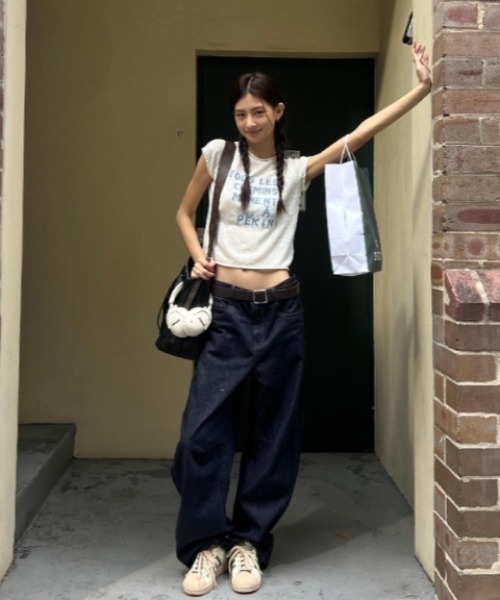 Vipoa(ヴィポア)の「american like short knit(ニット/セーター・レディース・ブルー/ホワイト・FREE)」の18枚目の写真