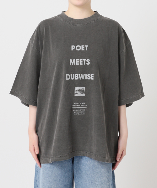 POET MEETS DUBWISE(ポエットミーツダブワイズ)の「《追加》POET MEETS DUBWISE LOOSE FIT LOGO Tシャツ(Tシャツ/カットソー・レディース・ブラック系その他/ホワイト・FREE)」の15枚目の写真