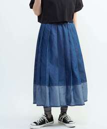 CONVERSE TOKYO | LIGHT DENIM PLEATED SKIRT(スカート)