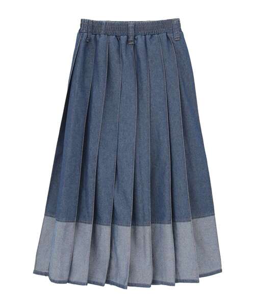 CONVERSE TOKYO(コンバーストウキョウ)の「LIGHT DENIM PLEATED SKIRT(スカート・レディース・ブラック/インディゴブルー・FREE)」の21枚目の写真