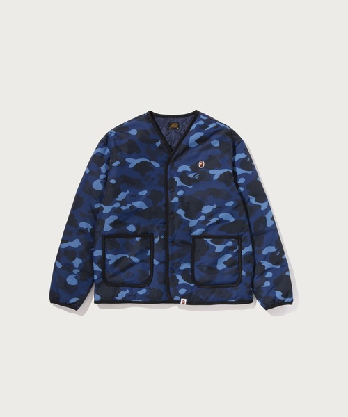 A BATHING APE(アベイシングエイプ)の「COLOR CAMO STA QUILTING REVERSIBLE LIGHT DOWN JACKET(ダウンジャケット/コート・メンズ・ブラック/パープル/ネイビー・X-LARGE/LARGE/SMALL/XX-LARGE/MEDIUM)」の3枚目の写真