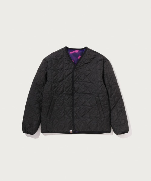 A BATHING APE(アベイシングエイプ)の「COLOR CAMO STA QUILTING REVERSIBLE LIGHT DOWN JACKET(ダウンジャケット/コート・メンズ・ブラック/パープル/ネイビー・X-LARGE/LARGE/SMALL/XX-LARGE/MEDIUM)」の12枚目の写真