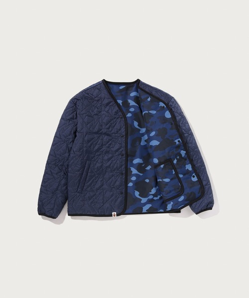 A BATHING APE(アベイシングエイプ)の「COLOR CAMO STA QUILTING REVERSIBLE LIGHT DOWN JACKET(ダウンジャケット/コート・メンズ・ブラック/パープル/ネイビー・X-LARGE/LARGE/SMALL/XX-LARGE/MEDIUM)」の14枚目の写真
