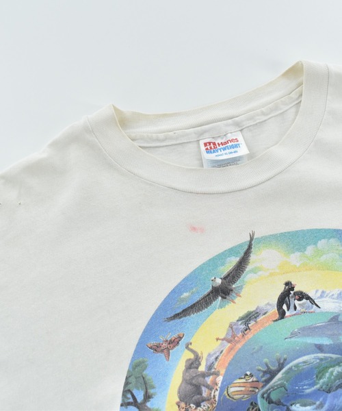 LABORATORY R（ラボラトリーアール）の「【USED】90's Hanes “human-i-tees” アニマル Tシャツ（Tシャツ/カットソー・メンズ・ホワイト・X-LARGE）」の6枚目の写真