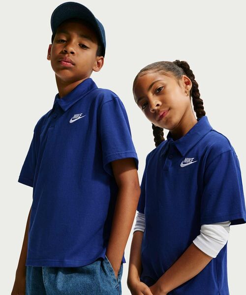 NIKE｜ナイキ（キッズ）のポロシャツ（ブルー・ネイビー/青色系