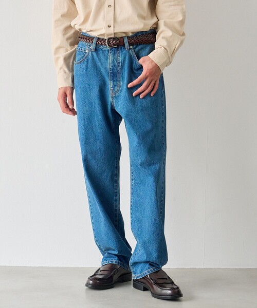 coen(コーエン)の「【C.DENIMS】5ポケットストレートデニムパンツ(デニムパンツ・メンズ・ブラック/ネイビー/コバルトブルー・XL/L/M/S)」の3枚目の写真