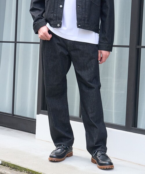 coen(コーエン)の「【C.DENIMS】5ポケットストレートデニムパンツ(デニムパンツ・メンズ・ブラック/ネイビー/コバルトブルー・XL/L/M/S)」の6枚目の写真