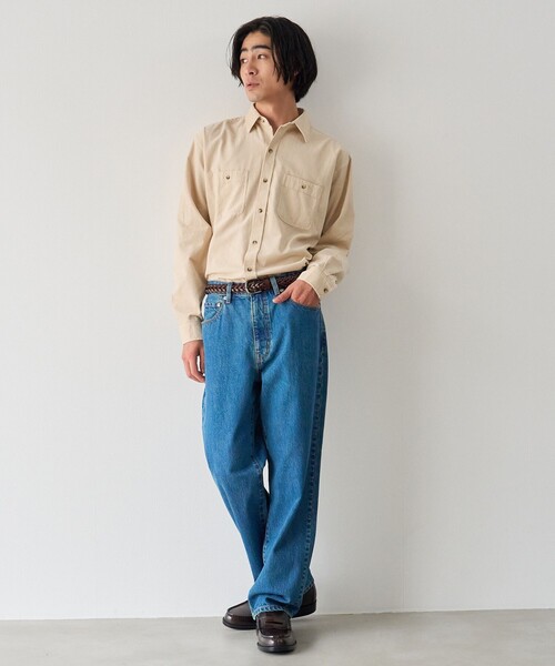 coen(コーエン)の「【C.DENIMS】5ポケットストレートデニムパンツ(デニムパンツ・メンズ・ブラック/ネイビー/コバルトブルー・XL/L/M/S)」の13枚目の写真