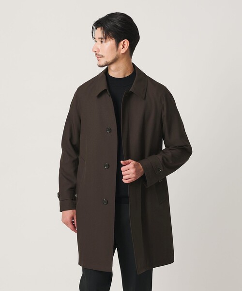 BEAUTY&YOUTH UNITED ARROWS(ビューティーアンドユースユナイテッドアローズ)の「【WEB限定 WARDROBE SMART】Reflax バルマカーンコート(ステンカラーコート・メンズ・ダークブラウン/ダークグレー/ブラック・S/M/L/XL)」の3枚目の写真