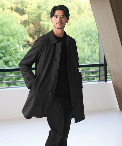 BEAUTY&YOUTH UNITED ARROWS(ビューティーアンドユースユナイテッドアローズ)の「【WEB限定 WARDROBE SMART】Reflax バルマカーンコート(ステンカラーコート・メンズ・ダークブラウン/ダークグレー/ブラック・S/M/L/XL)」の1枚目の写真