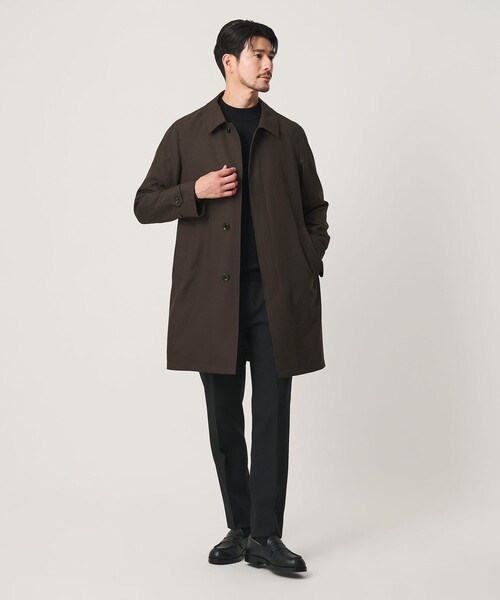 BEAUTY&YOUTH UNITED ARROWS(ビューティーアンドユースユナイテッドアローズ)の「【WEB限定 WARDROBE SMART】Reflax バルマカーンコート(ステンカラーコート・メンズ・ダークブラウン/ダークグレー/ブラック・S/M/L/XL)」の4枚目の写真