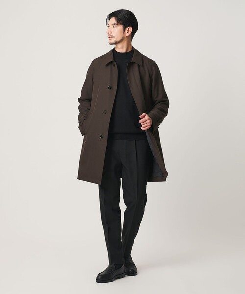 BEAUTY&YOUTH UNITED ARROWS(ビューティーアンドユースユナイテッドアローズ)の「【WEB限定 WARDROBE SMART】Reflax バルマカーンコート(ステンカラーコート・メンズ・ダークブラウン/ダークグレー/ブラック・S/M/L/XL)」の6枚目の写真