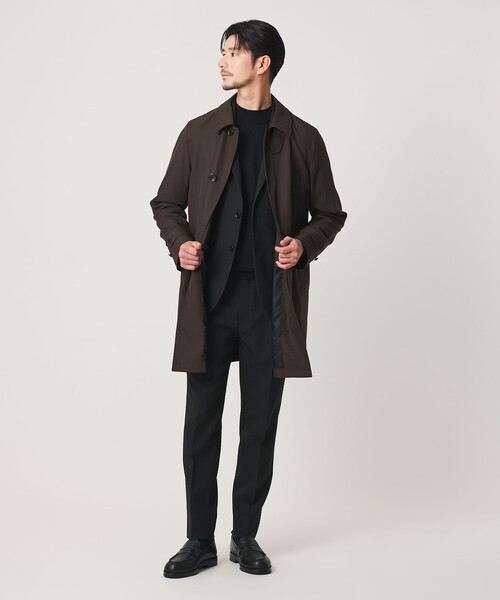 BEAUTY&YOUTH UNITED ARROWS(ビューティーアンドユースユナイテッドアローズ)の「【WEB限定 WARDROBE SMART】Reflax バルマカーンコート(ステンカラーコート・メンズ・ダークブラウン/ダークグレー/ブラック・S/M/L/XL)」の12枚目の写真