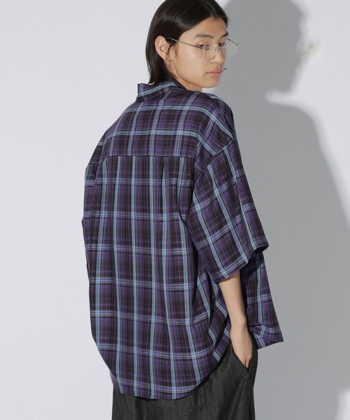 LAKOLE(ラコレ)の「TRチェック半袖シャツ / 1043140(シャツ/ブラウス・メンズ・ホワイト/イエロー/ブルー・MEDIUM/LARGE)」の18枚目の写真