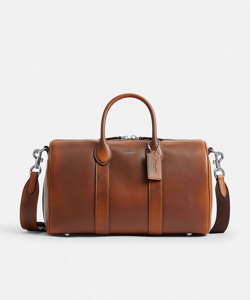 COACH(コーチ)の「コンパス バッグ 35・ラブド レザー(ドラムバッグ・メンズ・ブラウン系その他・ONE)」の4枚目の写真