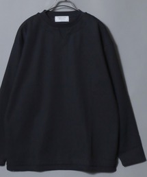 Heather Brushed Key-Neck Fake Layered Long-Sleeve Tee / 杢起毛キーネックフェイクレイヤードロンT カットソー メンズ トップス 秋冬