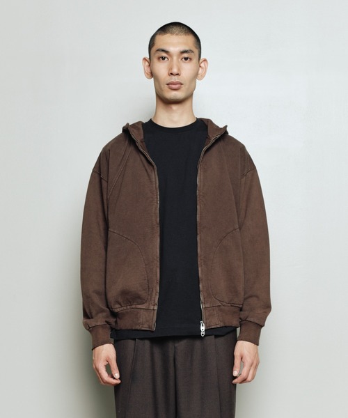 bal(バル)の「FADE COTTON ZIP HOODIE SWEAT(パーカー・メンズ・ブラック/ブラウン/レッド・3/2/1)」の9枚目の写真