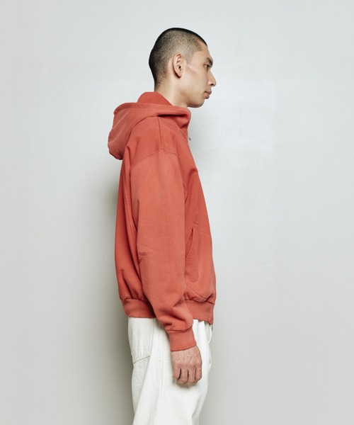 bal(バル)の「FADE COTTON ZIP HOODIE SWEAT(パーカー・メンズ・ブラック/ブラウン/レッド・3/2/1)」の13枚目の写真