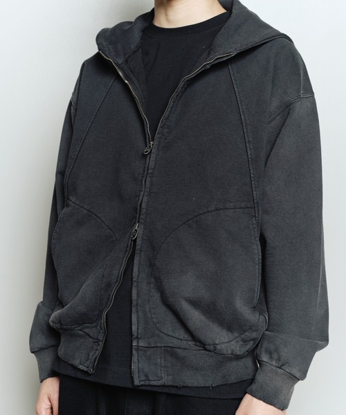 bal(バル)の「FADE COTTON ZIP HOODIE SWEAT(パーカー・メンズ・ブラック/ブラウン/レッド・3/2/1)」の8枚目の写真