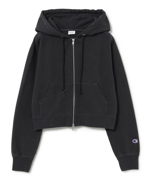 Champion(チャンピオン)の「【別注】Champion / ジップ フーデッド スウェット シャツ(スウェット・レディース・ブラック系その他/ワイン系1・ONE SIZE)」の3枚目の写真
