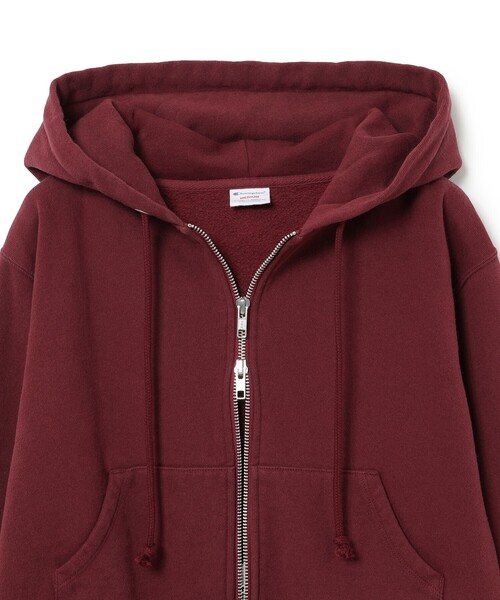 Champion(チャンピオン)の「【別注】Champion / ジップ フーデッド スウェット シャツ(スウェット・レディース・ブラック系その他/ワイン系1・ONE SIZE)」の6枚目の写真