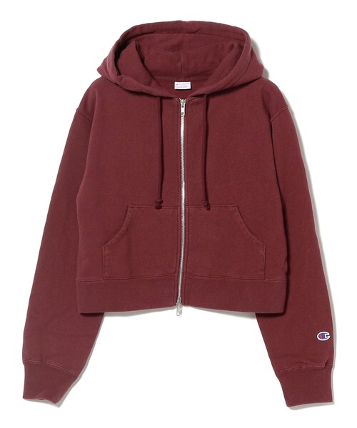 Champion(チャンピオン)の「【別注】Champion / ジップ フーデッド スウェット シャツ(スウェット・レディース・ブラック系その他/ワイン系1・ONE SIZE)」の15枚目の写真