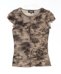 Desigual | ブラウン タイダイプリント Tシャツ(Tシャツ/カットソー)