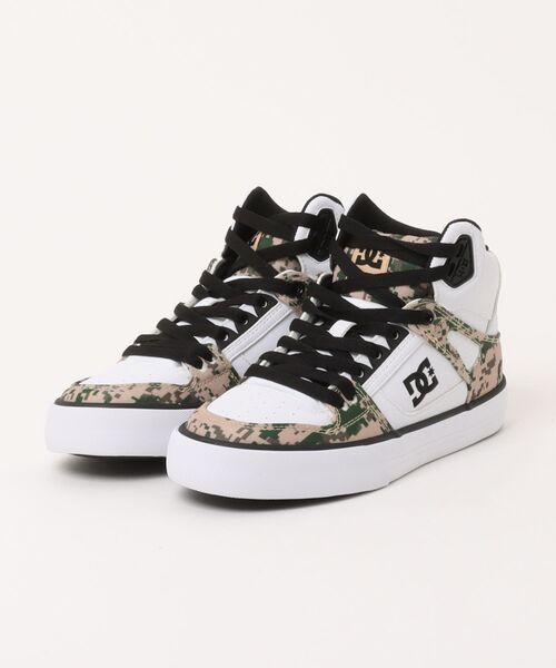 DC SHOES(ディーシーシューズ)の「DC SHOES メンズ PURE HIGH-TOP SE SN シューズ 【2026年秋冬モデル】/ハイカットスニーカー(スニーカー・メンズ・カモフラージュ/タン/ホワイト系その他・23cm/24cm/25cm/26cm/26.5cm/27cm/27.5cm/28cm/28.5cm/29cm)」の1枚目の写真