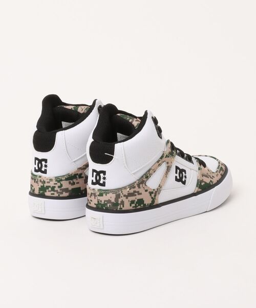 DC SHOES(ディーシーシューズ)の「DC SHOES メンズ PURE HIGH-TOP SE SN シューズ 【2026年秋冬モデル】/ハイカットスニーカー(スニーカー・メンズ・カモフラージュ/タン/ホワイト系その他・23cm/24cm/25cm/26cm/26.5cm/27cm/27.5cm/28cm/28.5cm/29cm)」の4枚目の写真
