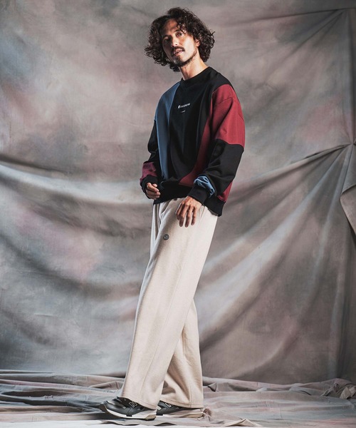 ANGENEHM(アンゲネーム)の「msw1926-Wave-Panel Color-Blocked Sweat Pullover スウェットプルオーバー(AG07-017acg)(スウェット・メンズ・ブラック/ホワイト/ミックスグレー・S/M/L)」の11枚目の写真