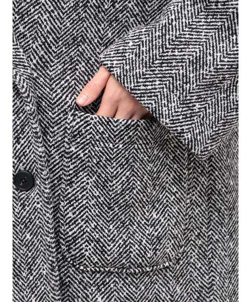 TONAL(トーナル)の「ヘリンボーン裏起毛ダブルコート(その他アウター・レディース・ブラック・SMALL/MEDIUM)」の19枚目の写真