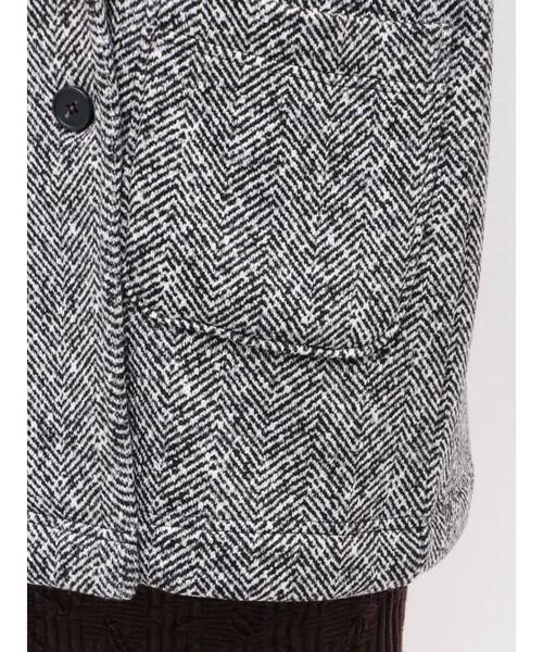 TONAL(トーナル)の「ヘリンボーン裏起毛ダブルコート(その他アウター・レディース・ブラック・SMALL/MEDIUM)」の21枚目の写真