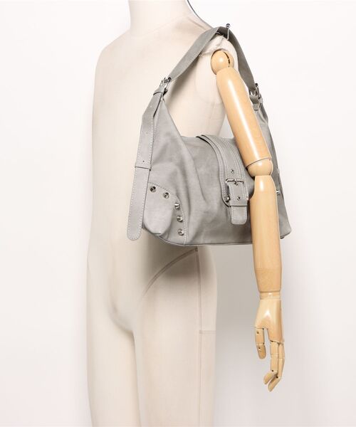 Burner(バーナー)の「【Leathen Leather(レーセンレザー)】ショルダーバッグ lea-shbag-23-35【RBTS】(ショルダーバッグ・メンズ・グレー・FREE)」の5枚目の写真