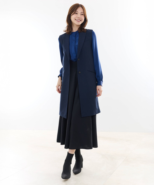 NARACAMICIE(ナラカミーチェ)の「【NARACAMICIE】ロングジレジャケット(その他アウター・レディース・ネイビー/ブラック・M)」の22枚目の写真