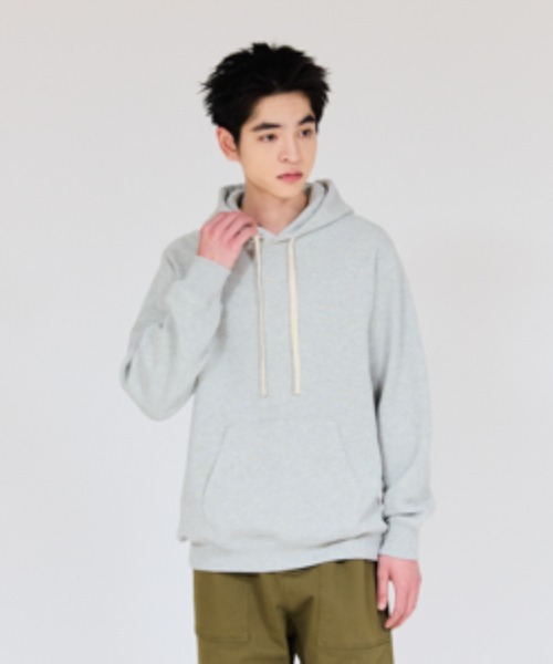 HANES(ヘインズ)の「【Hanes/ヘインズ】メンズ Hanes SWEATS MOKU スウェットフーディー(パーカー・メンズ・ヘザーグレー・LARGE/X-LARGE/MEDIUM)」の1枚目の写真