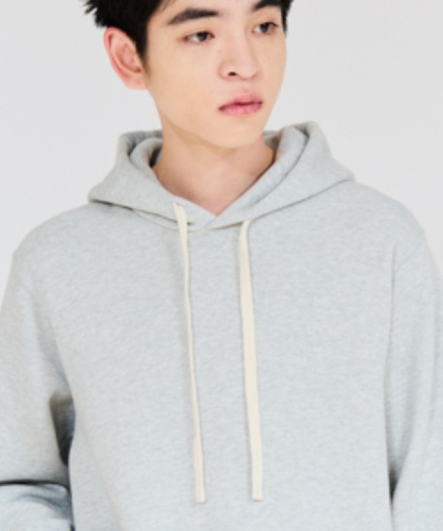 HANES(ヘインズ)の「【Hanes/ヘインズ】メンズ Hanes SWEATS MOKU スウェットフーディー(パーカー・メンズ・ヘザーグレー・LARGE/X-LARGE/MEDIUM)」の2枚目の写真