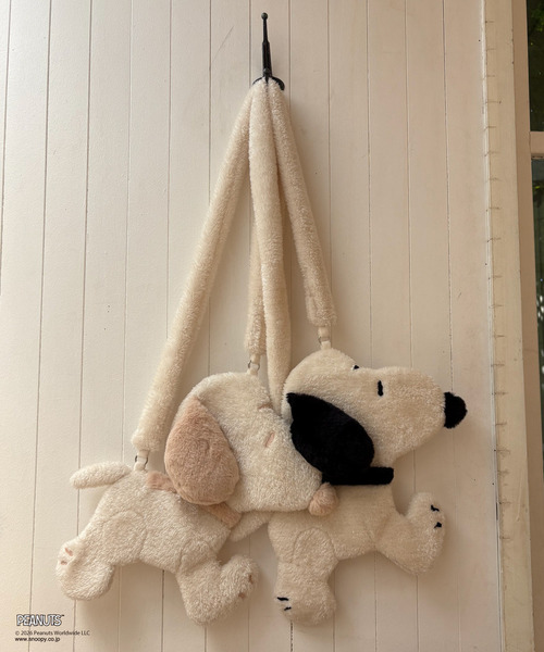 SNOOPY（スヌーピー）の「【PEANUTS】ラメボアダイカットポシェット（ショルダーバッグ・レディース・ブラック/ブラウン・FREE）」の9枚目の写真