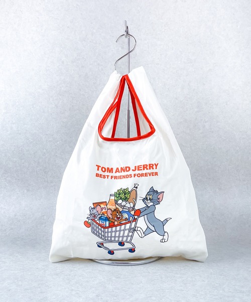 Tom&Jerry(トムアンドジェリー)の「TOM and JERRY×Flapper スーパーマーケットエコバッグ(エコバッグ/サブバッグ・レディース・オレンジ/ブルー・FREE)」の1枚目の写真